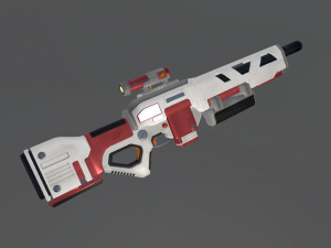 sci-fi rifle 3D-Modell