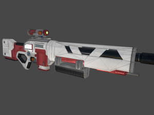 sci-fi rifle 3D-Modell