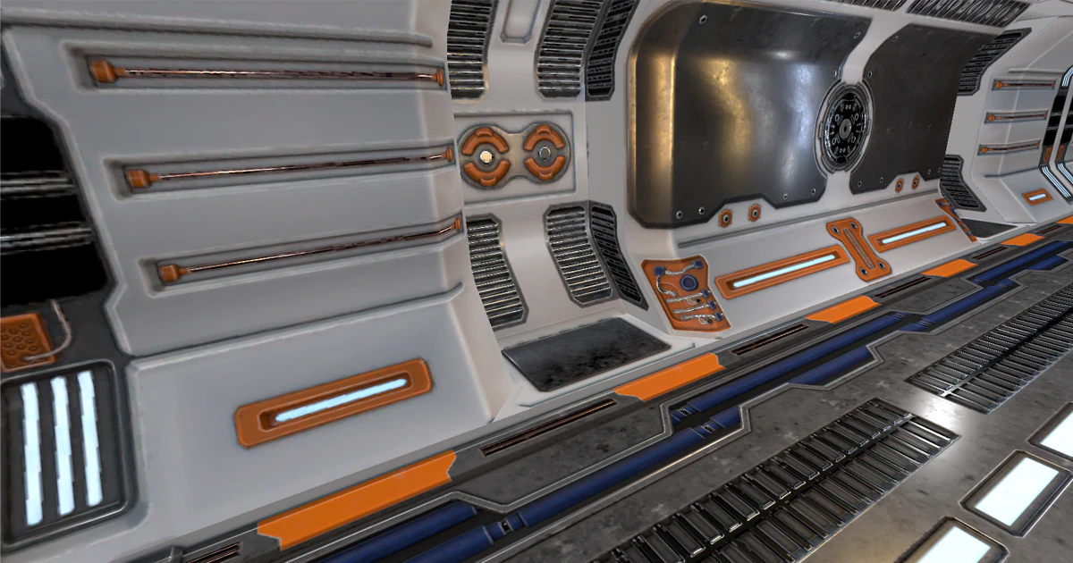 sci-fi toonel 3D Model .c4d .max .obj .3ds .fbx .stl .blend 