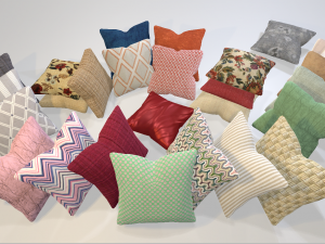 universal pillows pack 3D मॉडल
