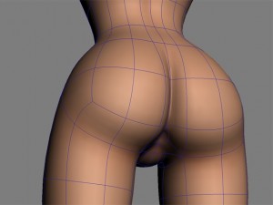 cartoon babe 3D Model