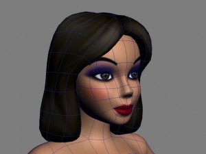 cartoon babe 3D Model