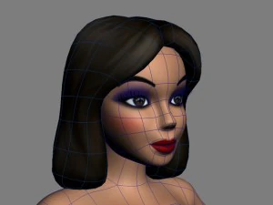 cartoon babe 3D Model