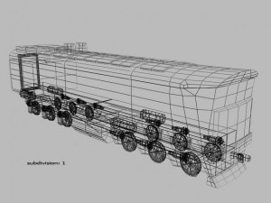 diesel locomotive 2te10m russia 3D Model