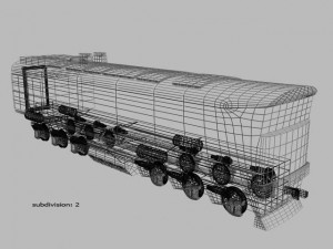 diesel locomotive 2te10m russia 3D Model
