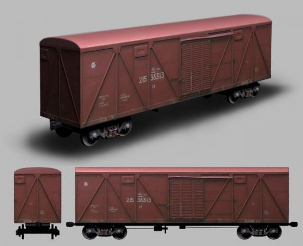 railway wagon Modèle 3D .c4d .max .obj .3ds .fbx .stl .blend 