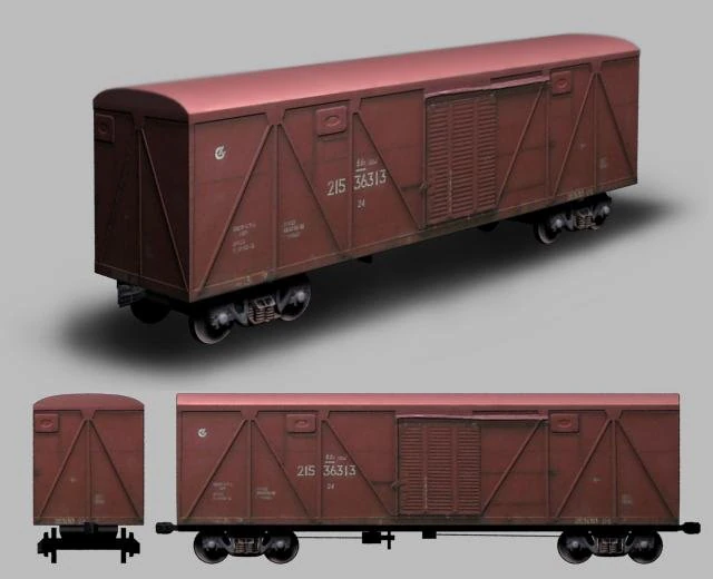 railway wagon 3D Model .c4d .max .obj .3ds .fbx .stl .blend 
