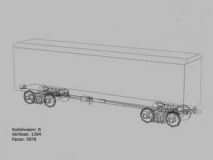railway wagon 3D Model