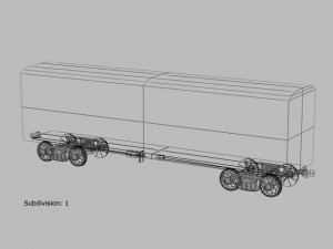 railway wagon Modèle 3D