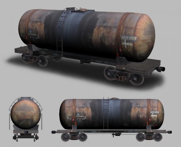railway tank Modelo 3D .c4d .max .obj .3ds .fbx .stl .blend 