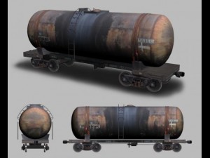 railway tank 3D Модель