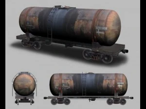 Eisenbahntank 3D Modell