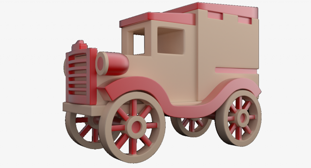 toy car 3D Model .c4d .max .obj .3ds .fbx .stl .blend