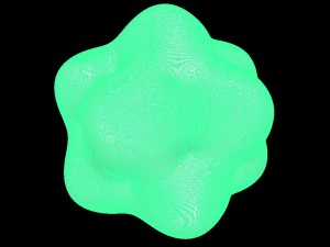 superficie matematica stellare dc3m1 Modello di stampa 3D