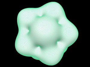 superficie matematica stellare dc3m1 Modello di stampa 3D