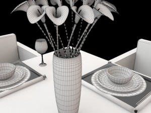 dinner table 3D-Modell