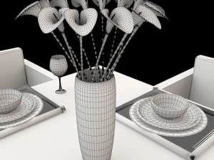 dinner table 3D Model