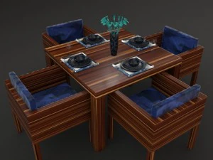 dinner table 3D Model