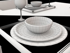 dinner table 3D-Modell