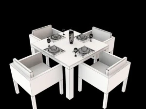 dinner table 3D Model