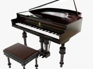 piano model Modello 3D