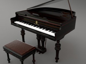 piano model Modello 3D