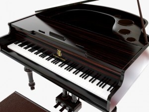 piano model Modello 3D