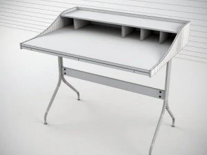 nelson swag leg desk 3D Model