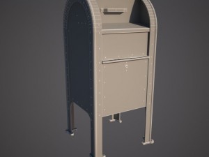mail box 3D-Modell