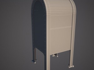 mail box 3D-Modell