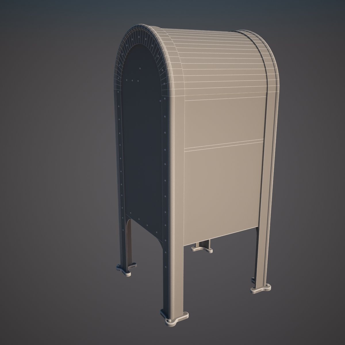 Mail Box Free 3D Model in Outdoor items 3DExport