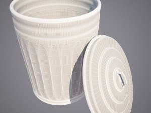 trash can Model 3D