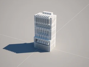 8p8c rj45 ethernet connector 3D Model
