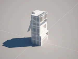 8p8c rj45 ethernet connector 3D Model