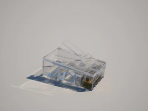 8p8c rj45 ethernet connector 3D Model