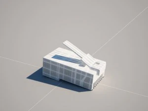 8p8c rj45 ethernet connector 3D Model