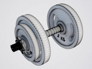 dumbbell 3D 模型