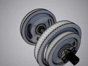 dumbbell 3D 模型