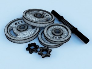 dumbbell 3D 模型