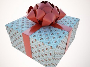 a holiday package box Model 3D