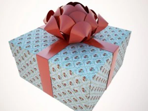 una scatola di pacchetti vacanza Modello 3D