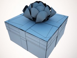 a holiday package box Model 3D