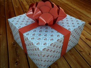 a holiday package box Model 3D