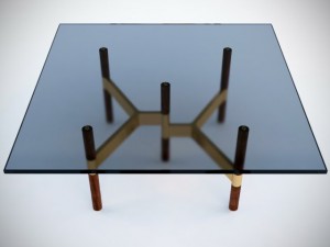 helix coffee table Model 3D