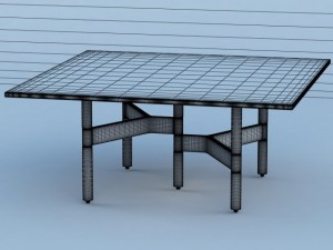 helix coffee table Model 3D