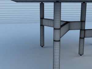 helix coffee table Model 3D