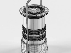bollard oil lamp 3D Model