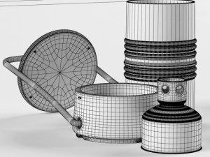 bollard oil lamp 3D Model