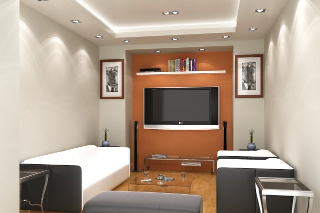 media room 3D 模型 .c4d .max .obj .3ds .fbx .stl .blend