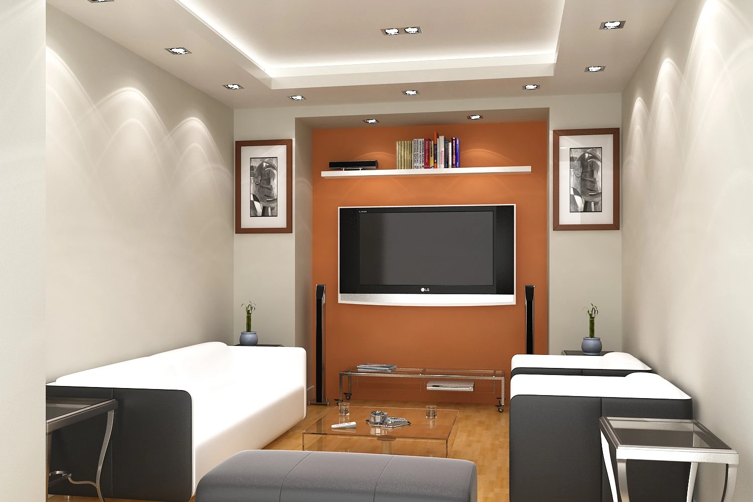 media room 3D Model .c4d .max .obj .3ds .fbx .stl .blend 